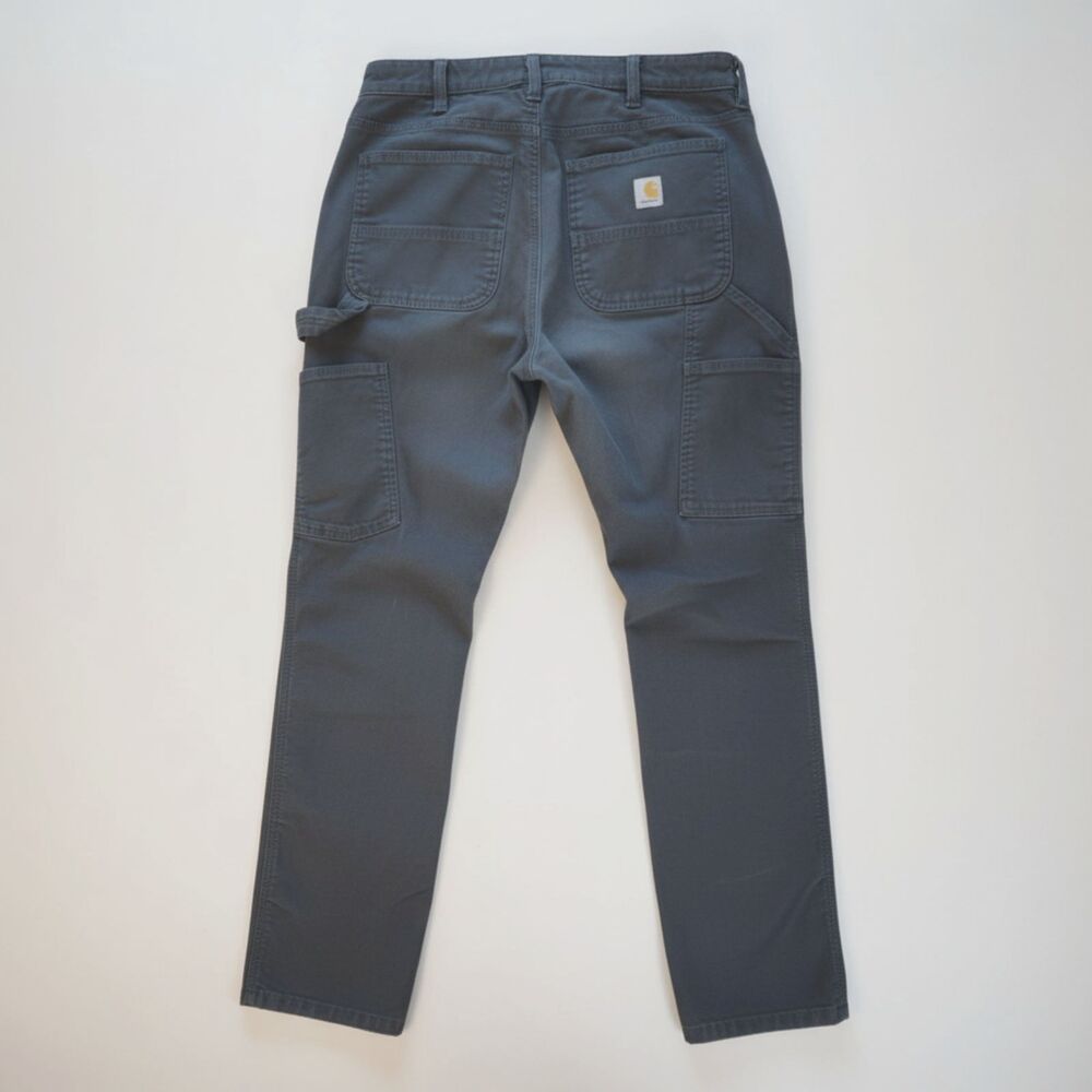 Carhartt Rugged Flex Pants Women's Size 8 Short Gray Relaxed Carpenter Fit